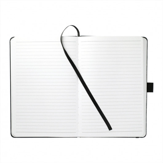 Promotional Combat Recycled A5 Notebooks Black Open